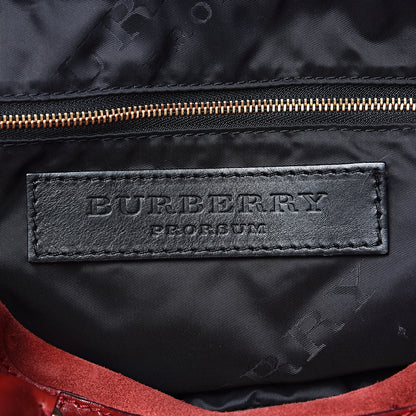 Burberry Grainy Calfskin Suede Prorsum Tassel Satchel Red 5 of 14