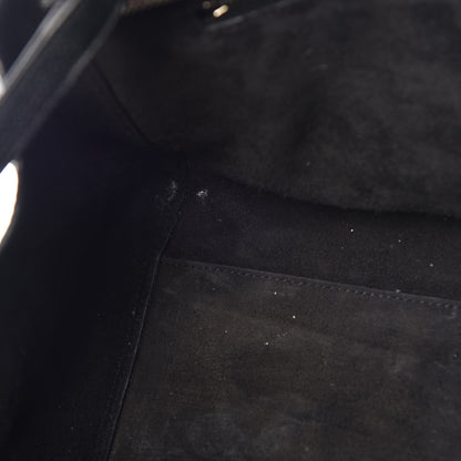Saint Laurent Grained Calfskin Small Cabas Rive Gauche Black 13 of 13