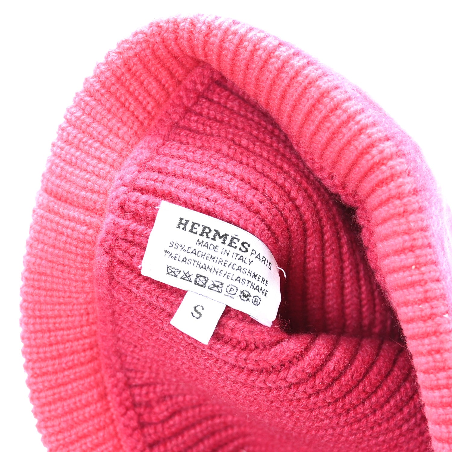 Hermes Cashmere Knit Heaven Beanie S Poupre Rose Extreme 16 of 18