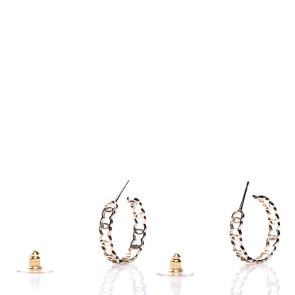 Chanel Metal CC Hoop Earrings Gold 3 of 5