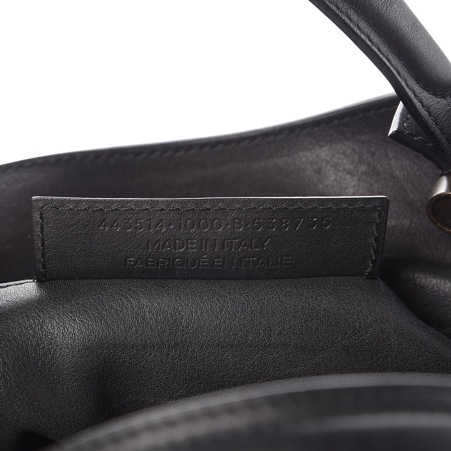 Veau Soyeux Perforated Blackout Hardware City Black