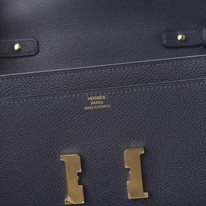 Hermes Evercolor Constance Wallet To Go Bleu Nuit 6 of 10