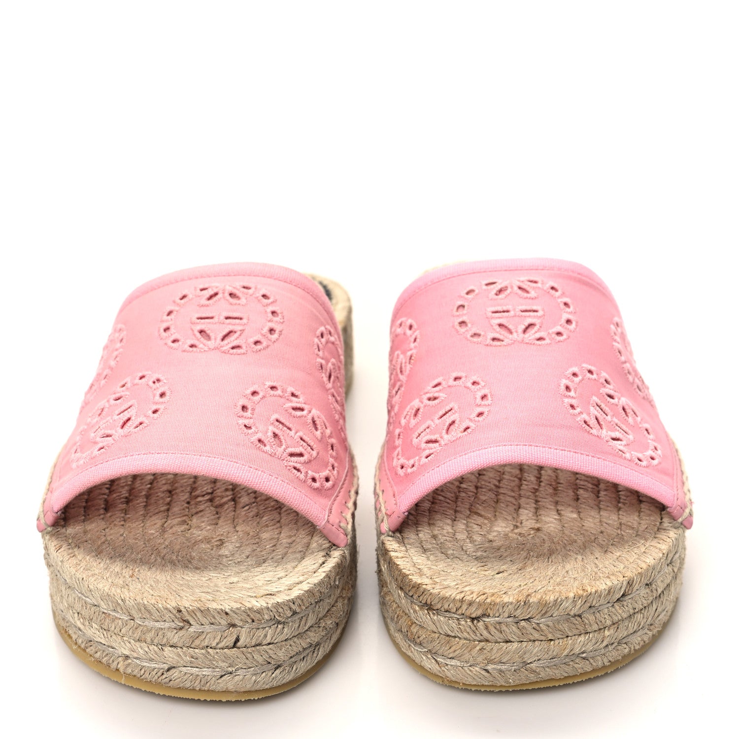 Gucci Canvas Interlocking G Damita Espadrille Sandals 38 Wild Rose 2 of 9