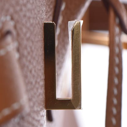 Hermes Natural Barenia Faubourg Birkin 30 Fauve 32 of 35