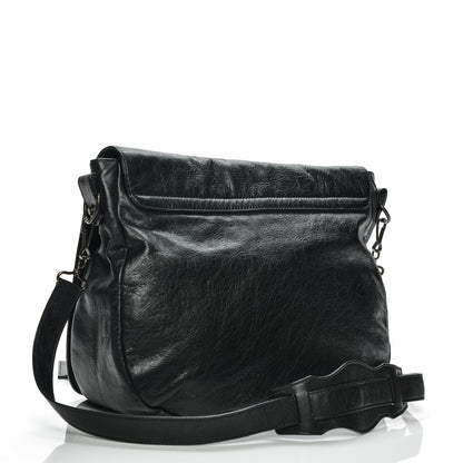 Balenciaga Agneau Folk Messenger Black 3 of 7