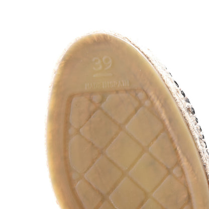 Chanel Lambskin CC Espadrilles 39 Black 6 of 8