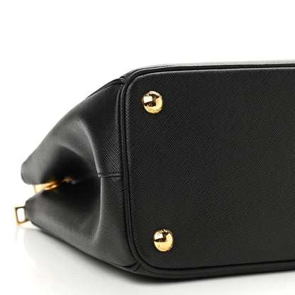 Prada Saffiano Small Galleria Double Zip Tote Black 8 of 10