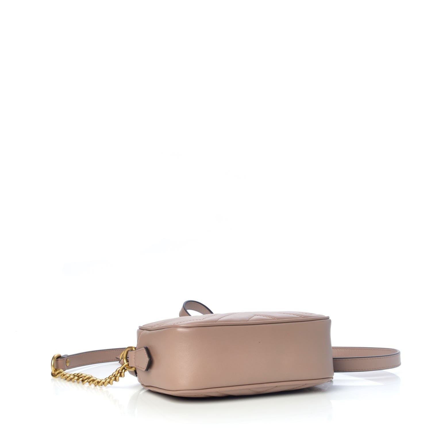 Gucci Calfskin Matelasse Mini GG Marmont Chain Shoulder Bag Porcelain Rose 4 of 7