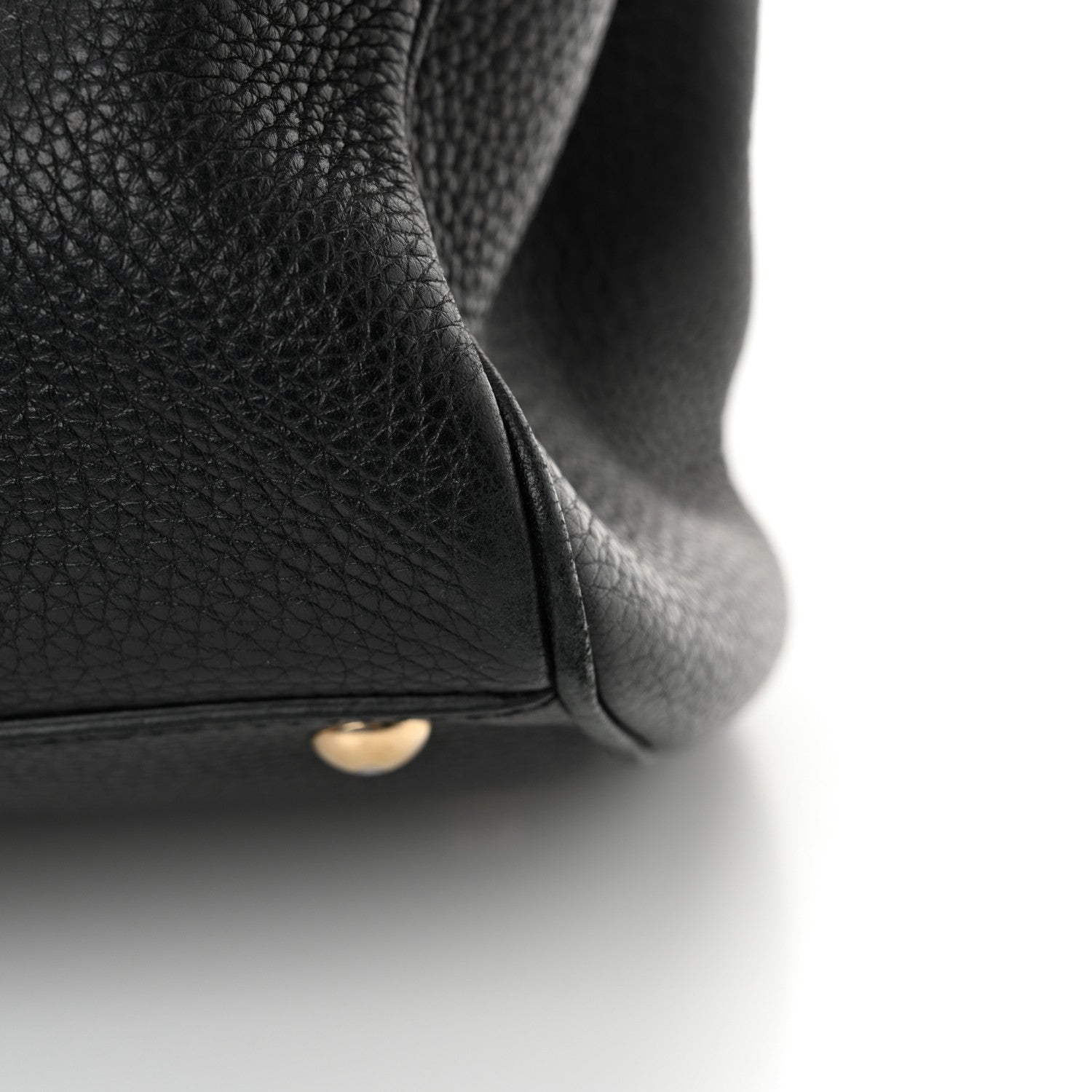 Gucci Pebbled Calfskin Medium Bamboo Shopper Tote Black 15 of 16