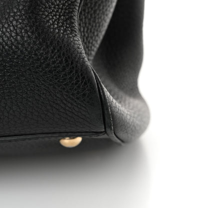 Gucci Pebbled Calfskin Medium Bamboo Shopper Tote Black 15 of 16