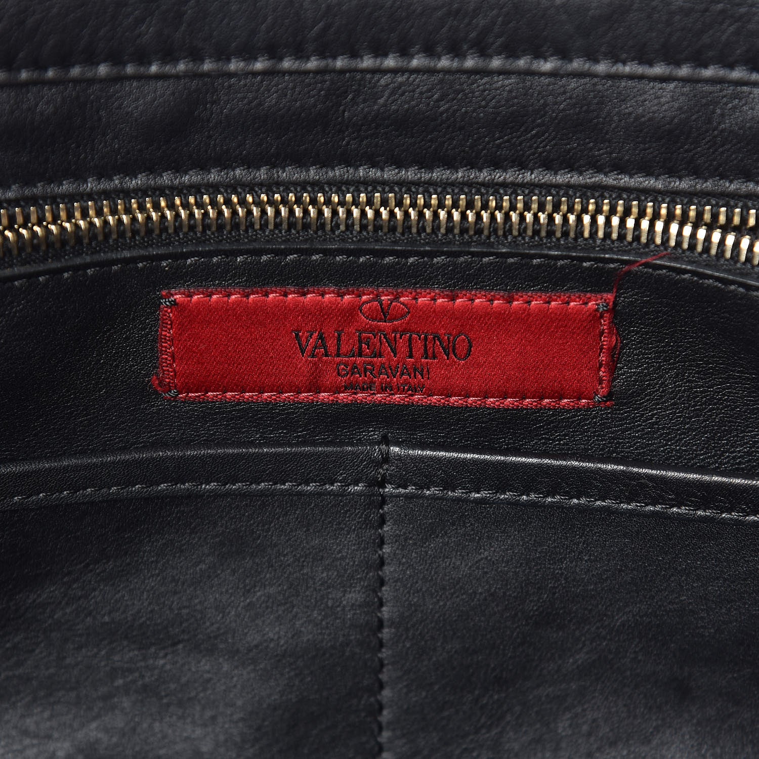Valentino Garavani Vitello Medium Rockstud Tote Black 8 of 8
