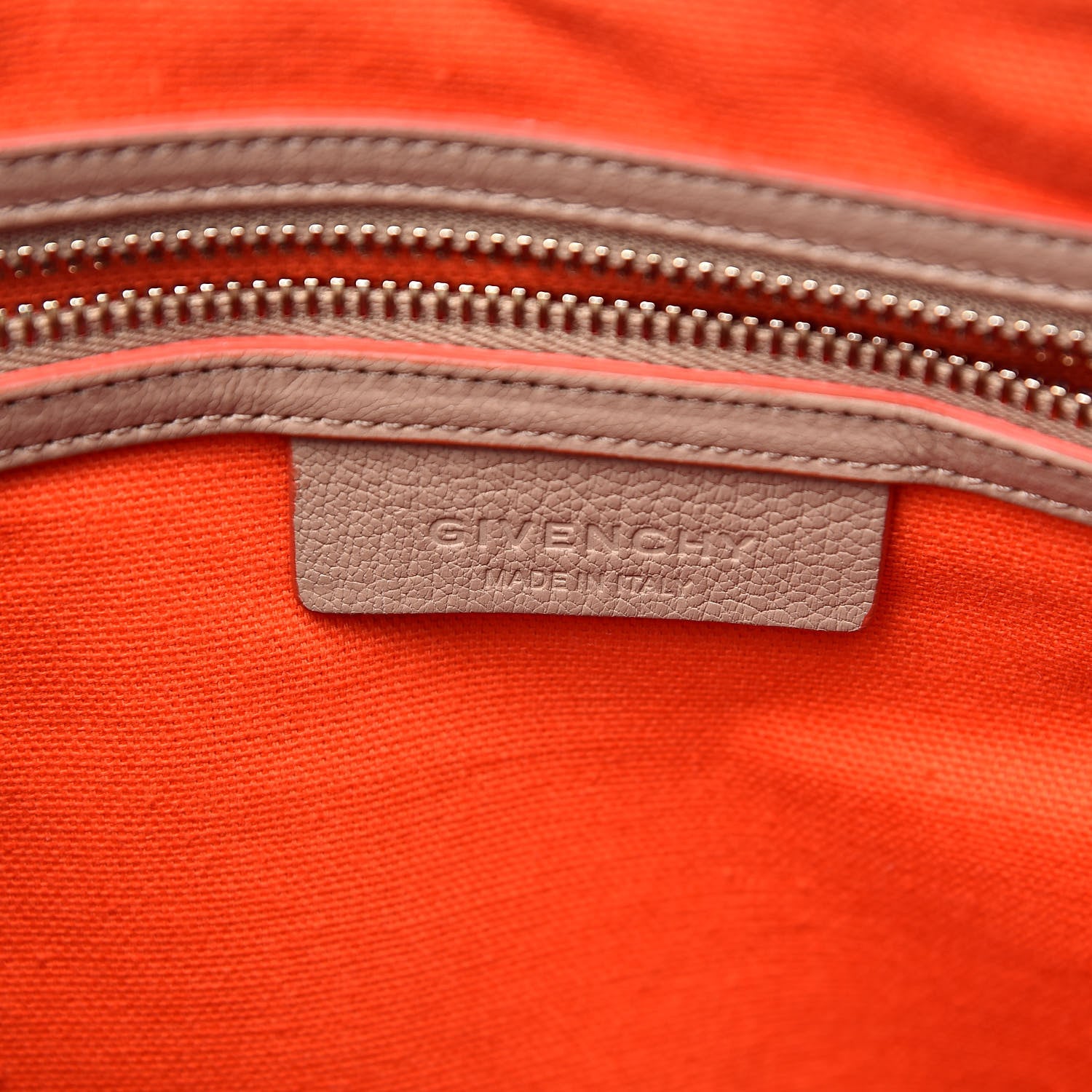 Givenchy Sugar Goatskin Medium Tri-Color Antigona Taupe Black Orange 6 of 10