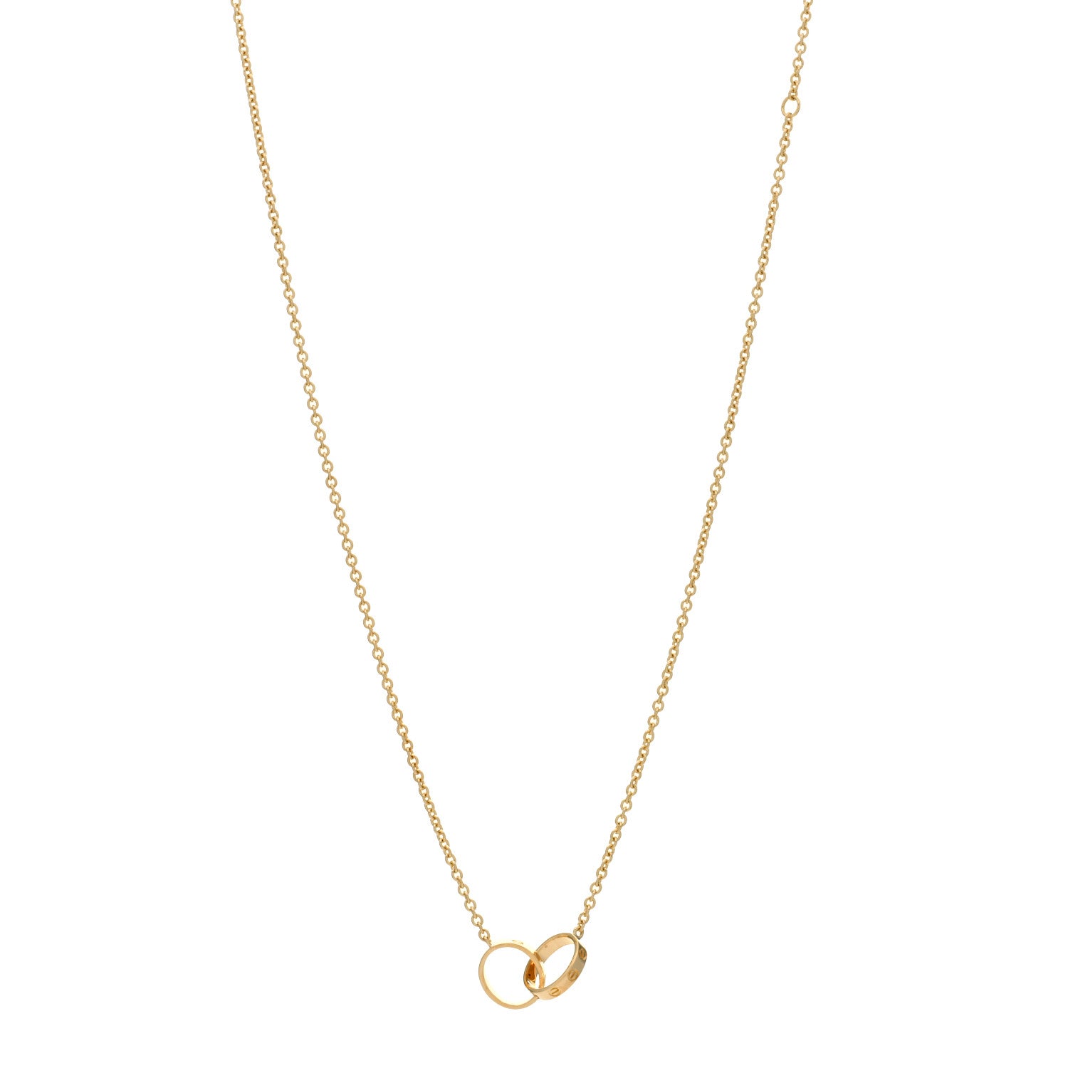Cartier 18K Yellow Gold Interlocking LOVE Necklace 1 of 3