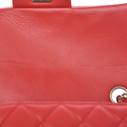 Chanel Lambskin Quilted Mini Rectangular Flap Red 9 of 12