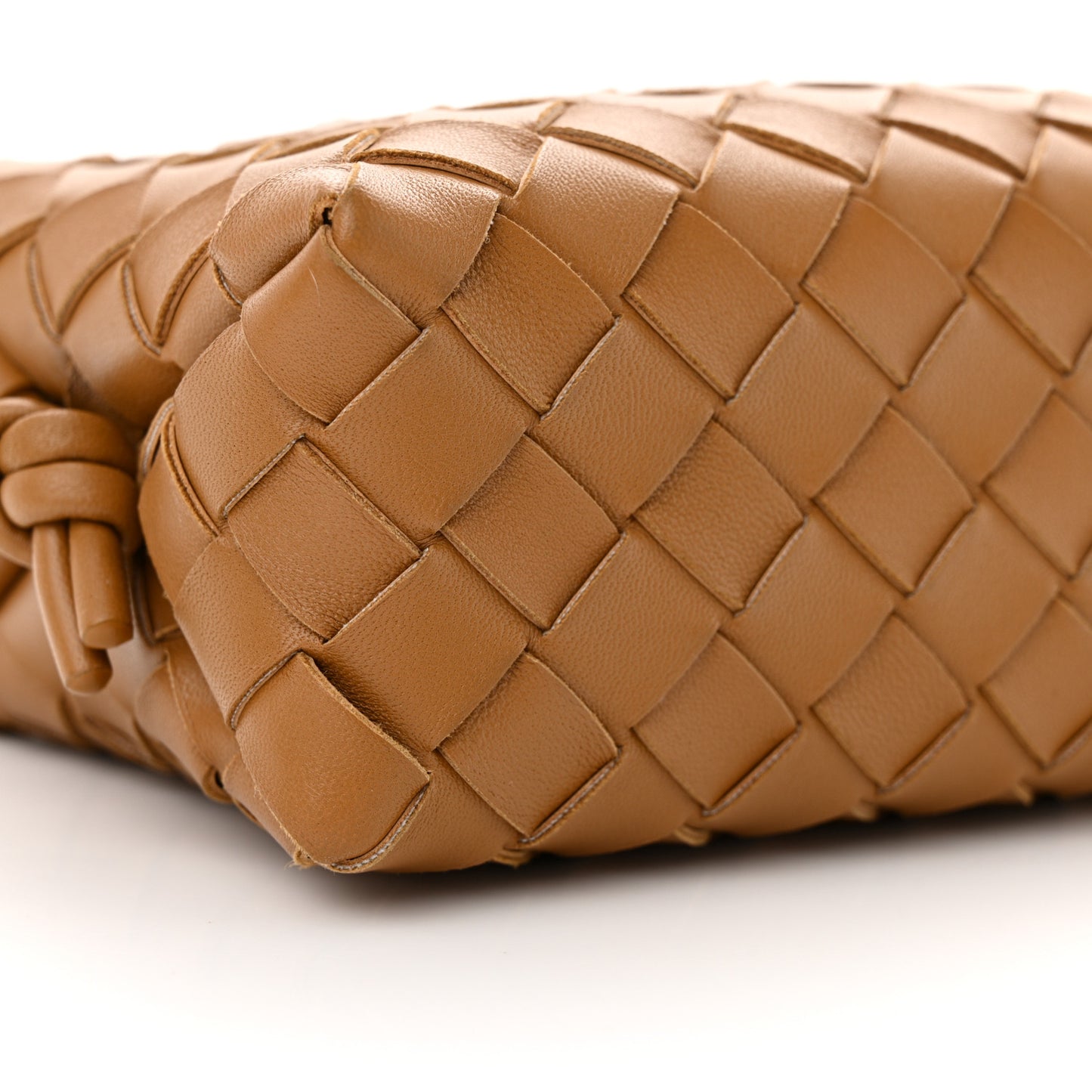 Nappa Intrecciato Mini Loop Camera Bag Camel