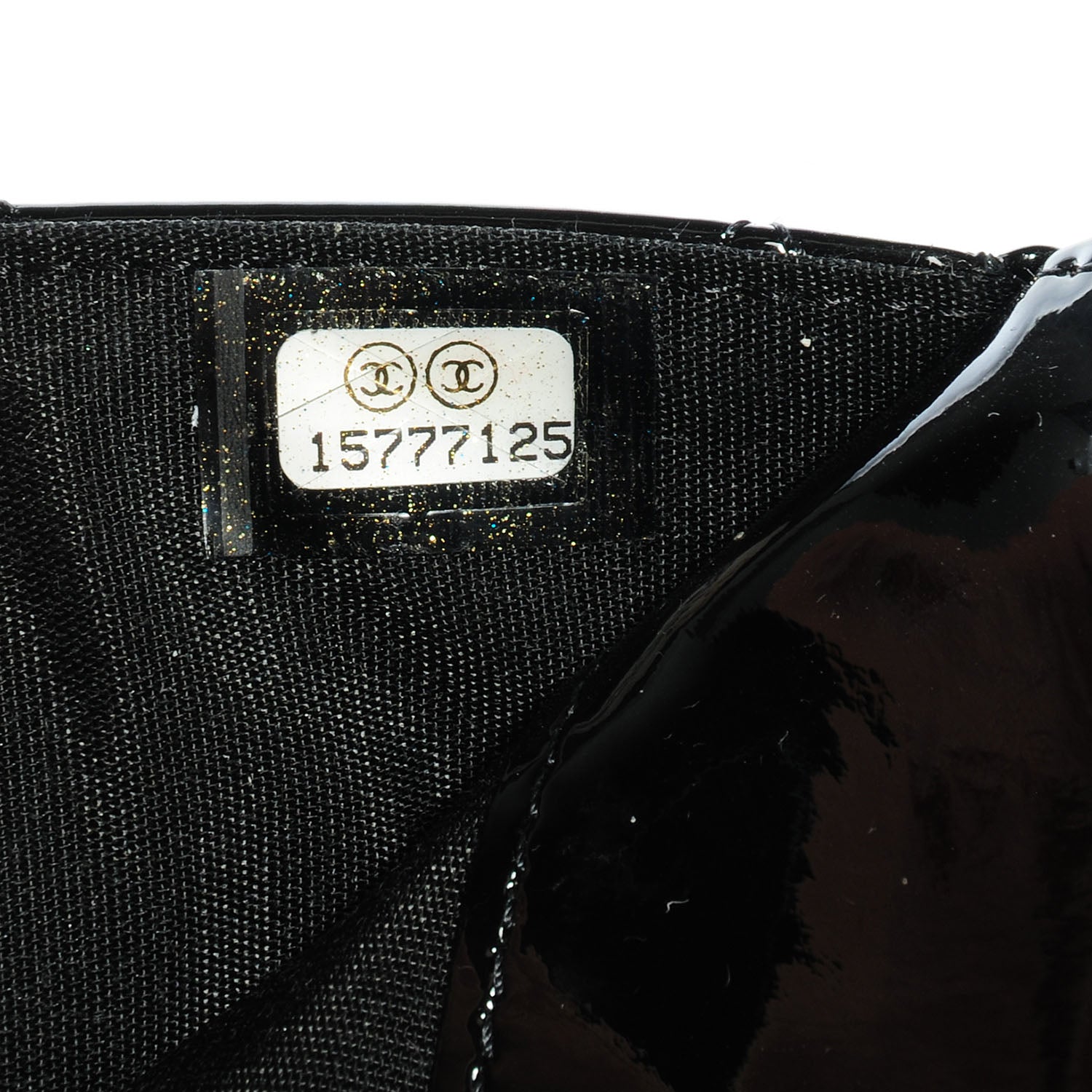 Chanel Patent Quilted Brilliant Wallet On Chain WOC Black 8 of 8