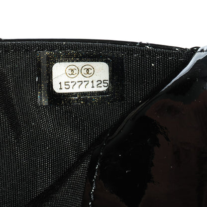 Chanel Patent Quilted Brilliant Wallet On Chain WOC Black 8 of 8