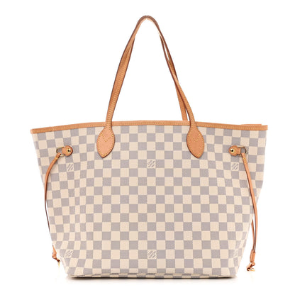 Louis Vuitton Damier Azur Neo Neverfull MM Rose Ballerine 3 of 12