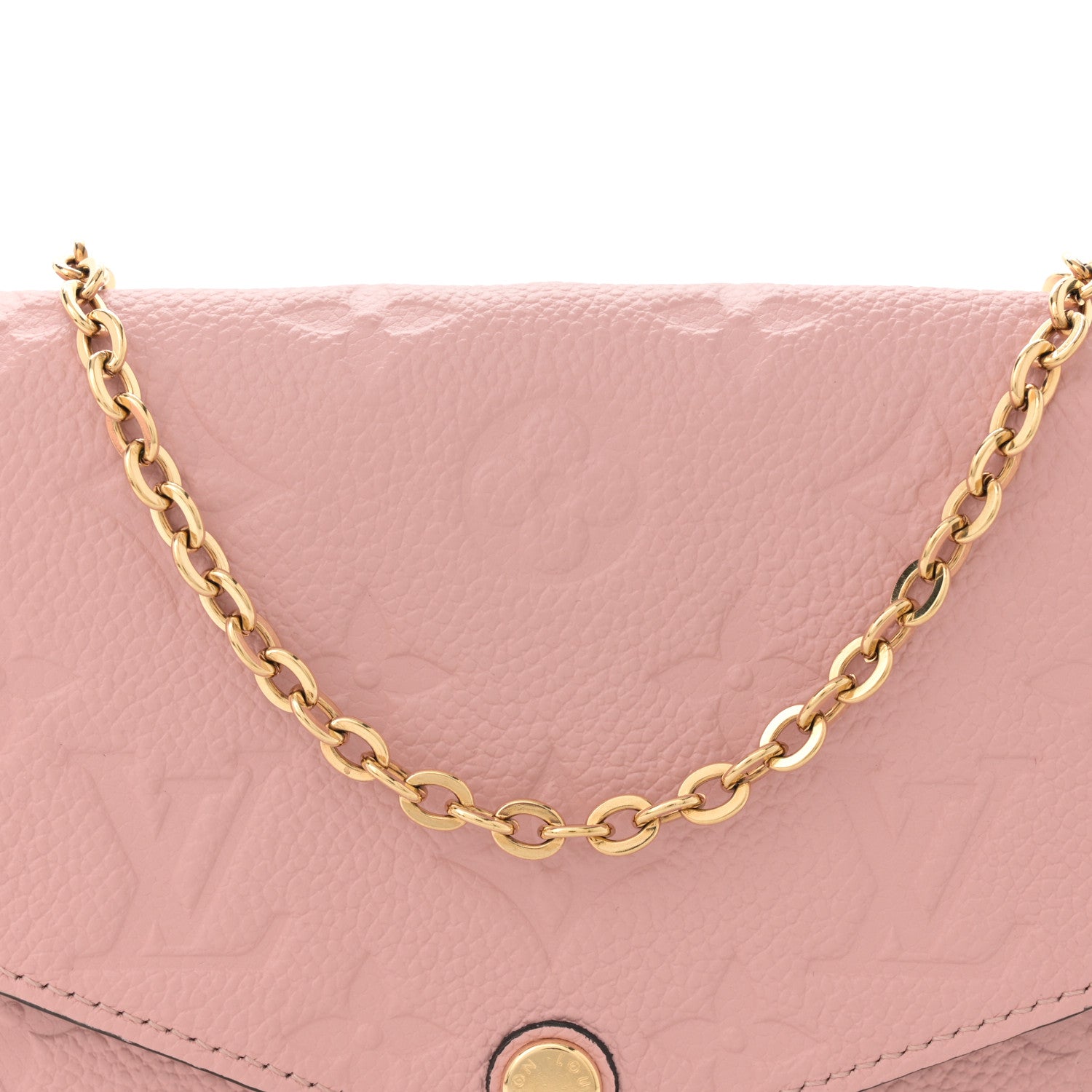 Louis Vuitton Empreinte Pochette Felicie Chain Wallet Rose Poudre 9 of 11