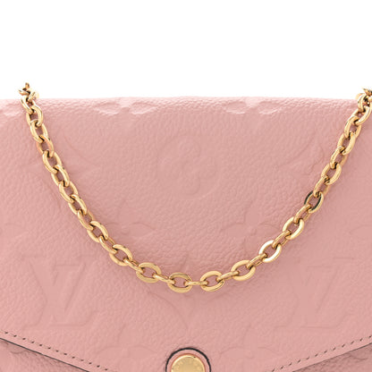 Louis Vuitton Empreinte Pochette Felicie Chain Wallet Rose Poudre 9 of 11