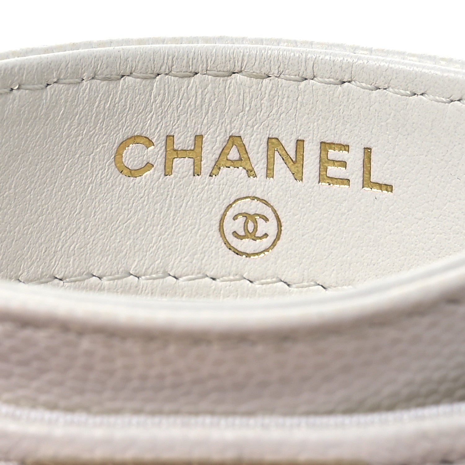 Chanel Caviar Quilted Boy Card Holder White 8 of 14