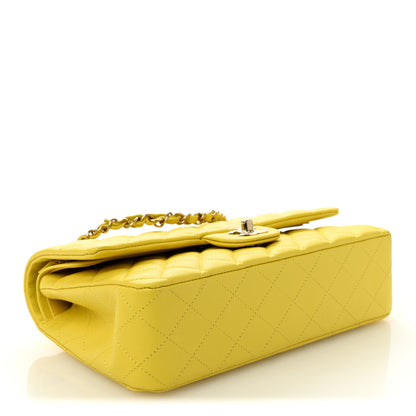Chanel Caviar Quilted Medium Double Flap Yellow 4 of 10