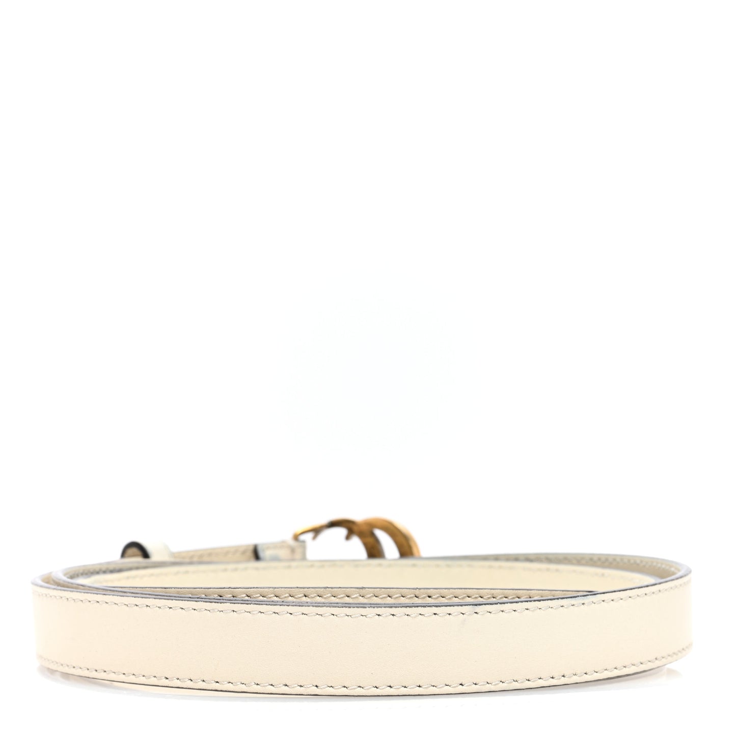 Calfskin Double G 20mm Belt 110 44 Mystic White