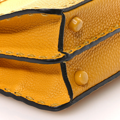 Fendi Cuoio Romano Vitello Cover Sellerissima Monochrome Mini Peekaboo I SEE U Satchel Sunflower 9 of 12