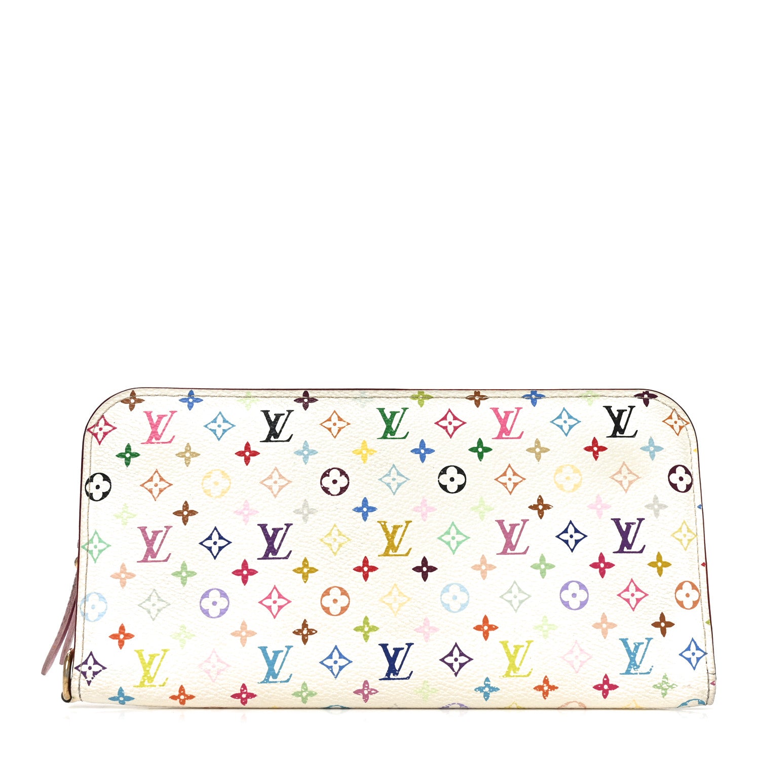 Louis Vuitton Monogram Multicolor Insolite Wallet White Litchi 1 of 8
