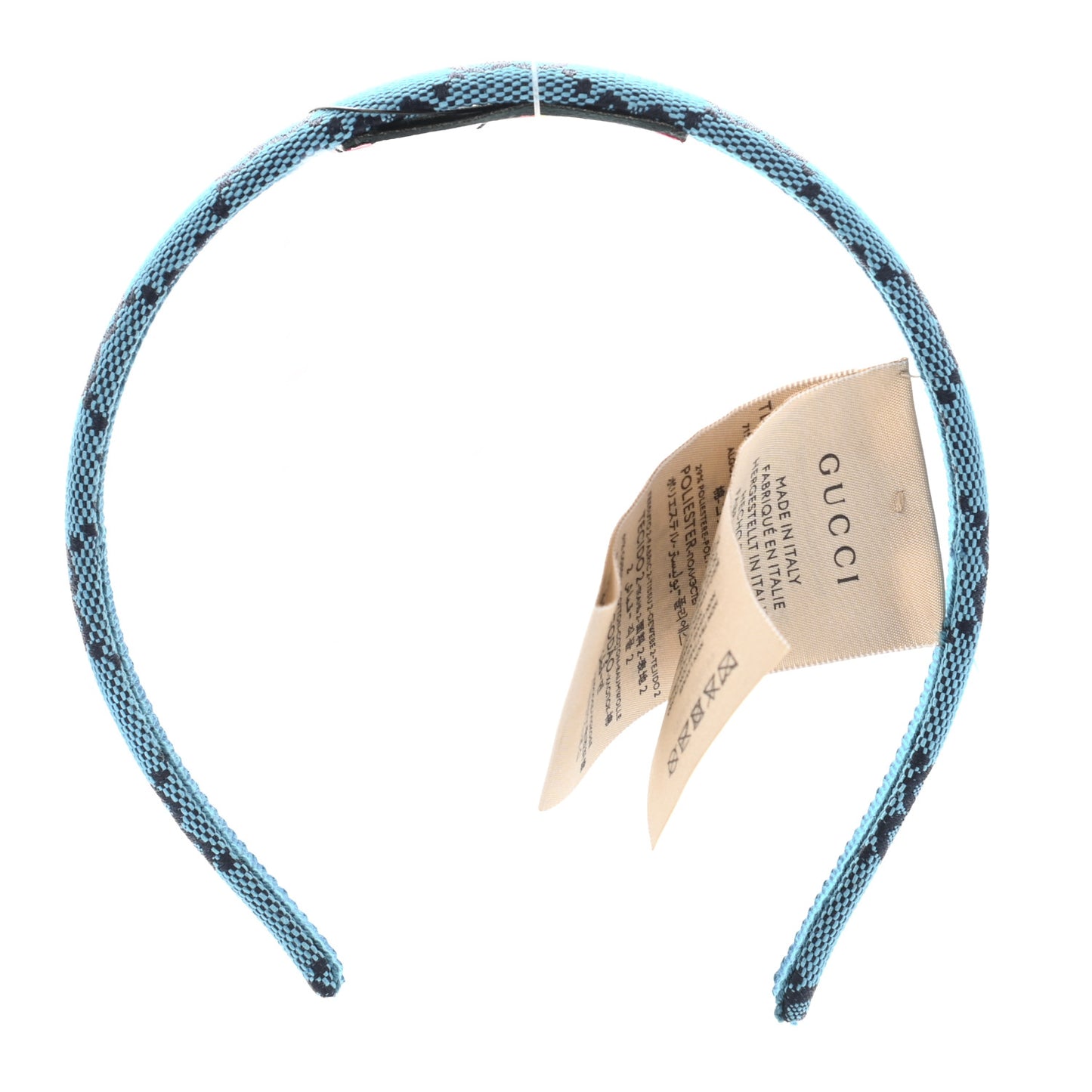 GG Canvas Headband Blue