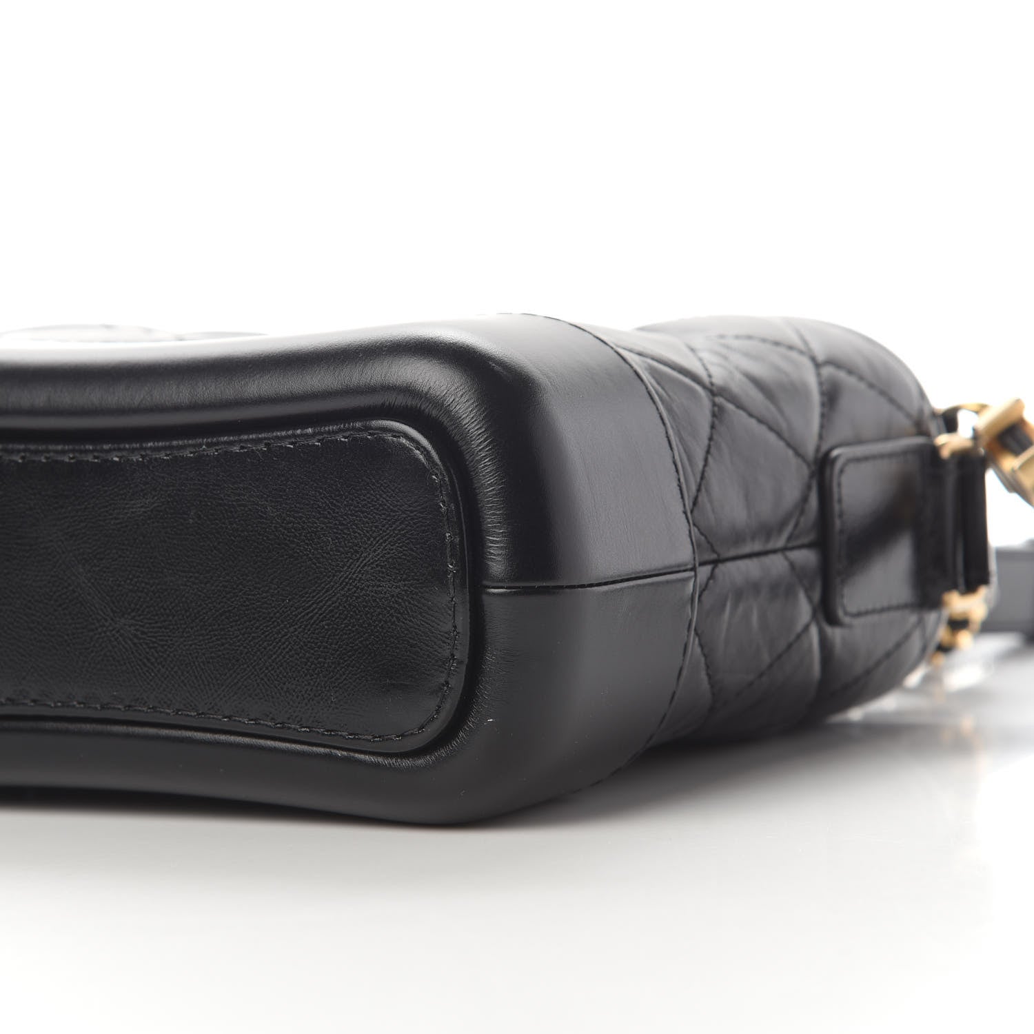 Chanel Aged Calfskin Quilted Small Gabrielle Hobo Black 9 of 9