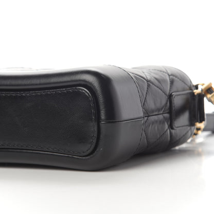 Chanel Aged Calfskin Quilted Small Gabrielle Hobo Black 9 of 9