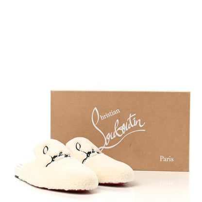 Christian Louboutin Navy Coolito Donna Slippers 38.5 White 8 of 8