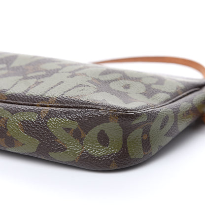 Louis Vuitton Monogram Graffiti Pochette Accessories Kaki 9 of 12