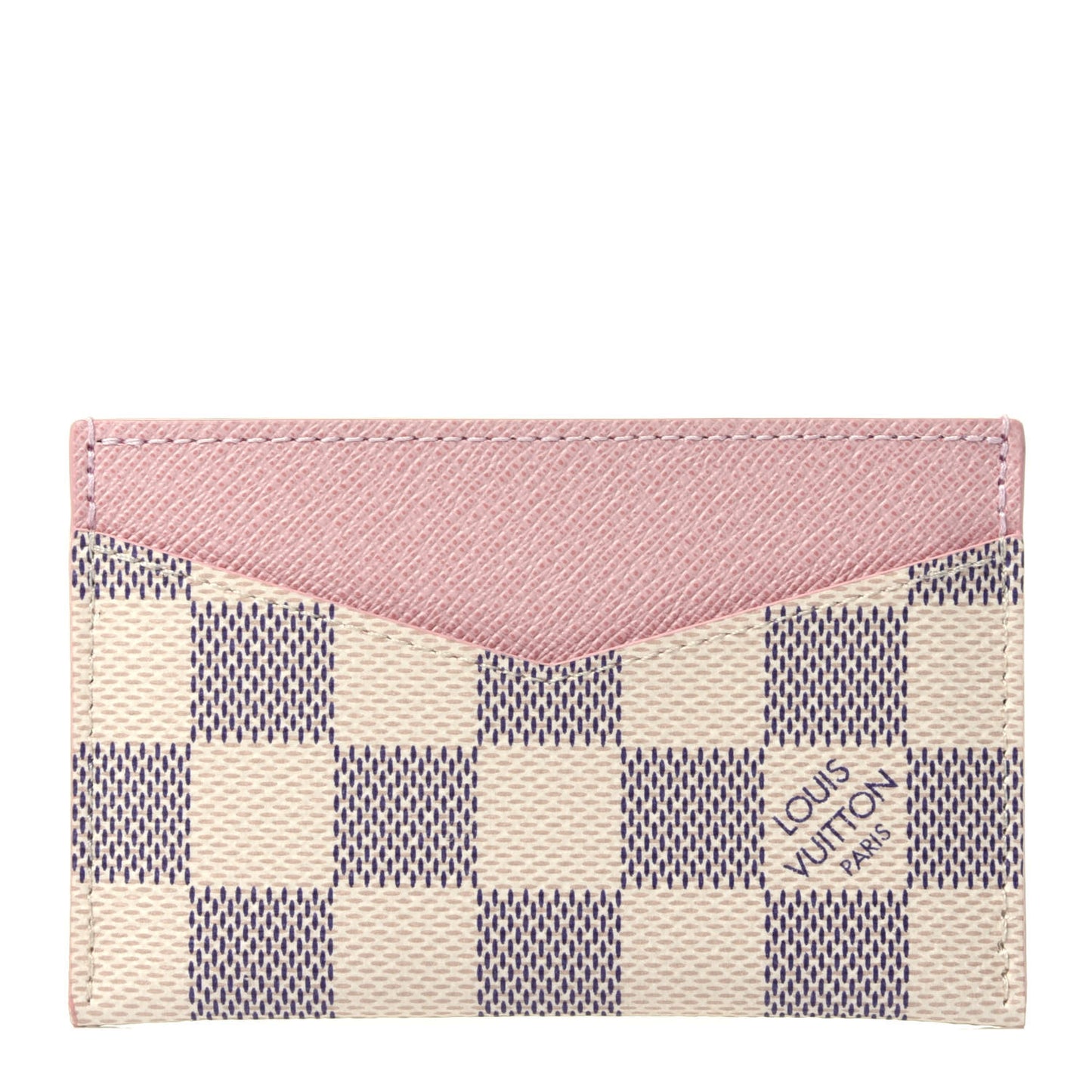 Damier Azur Daily Card Holder Rose Ballerine
