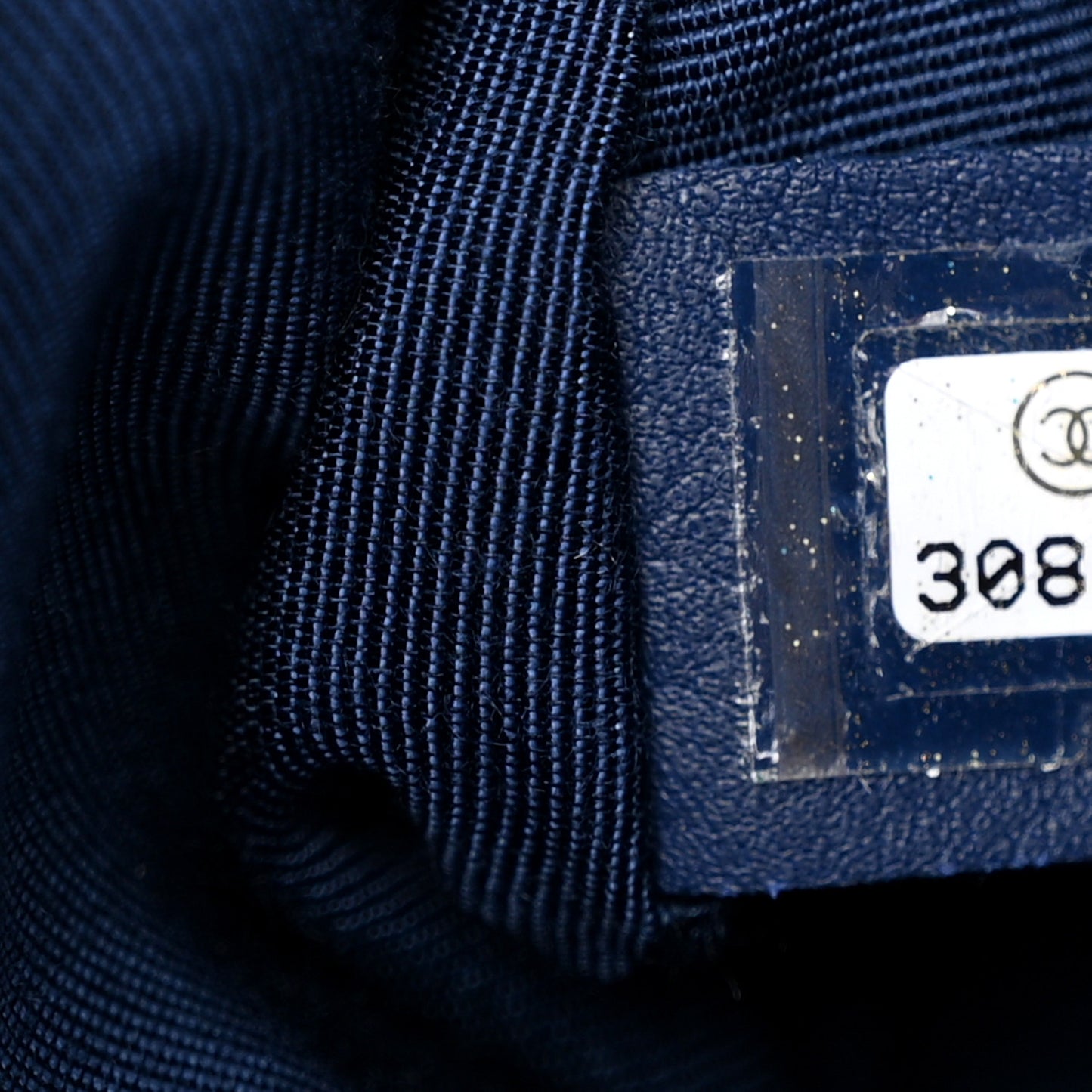 Cotton Canvas Quilted Medium 19 Flap Navy Blue