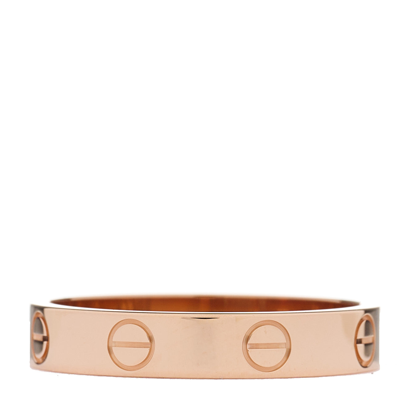 18K Pink Gold 3.5mm LOVE Wedding Band Ring 55 7.25
