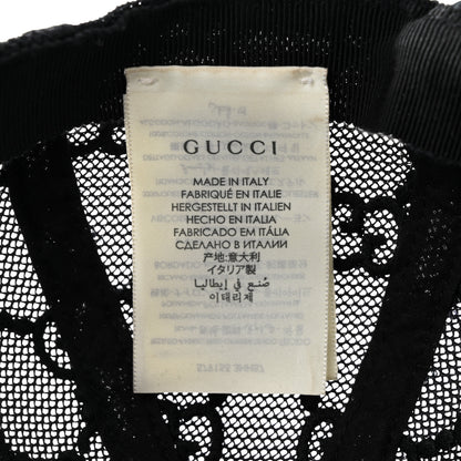 Gucci Mesh GG Monogram Shivali Baseball Hat L Black 9 of 11