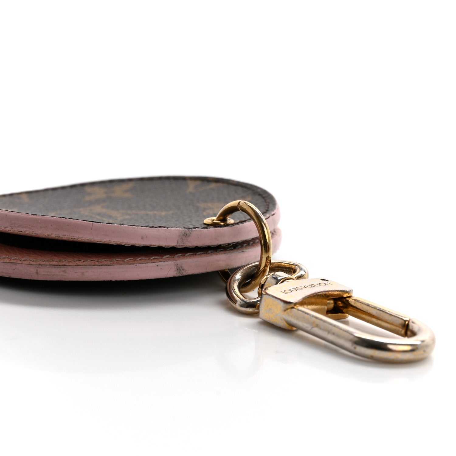 Louis Vuitton Monogram LV Mirror Bag Charm Key Holder Rose Ballerine 5 of 5