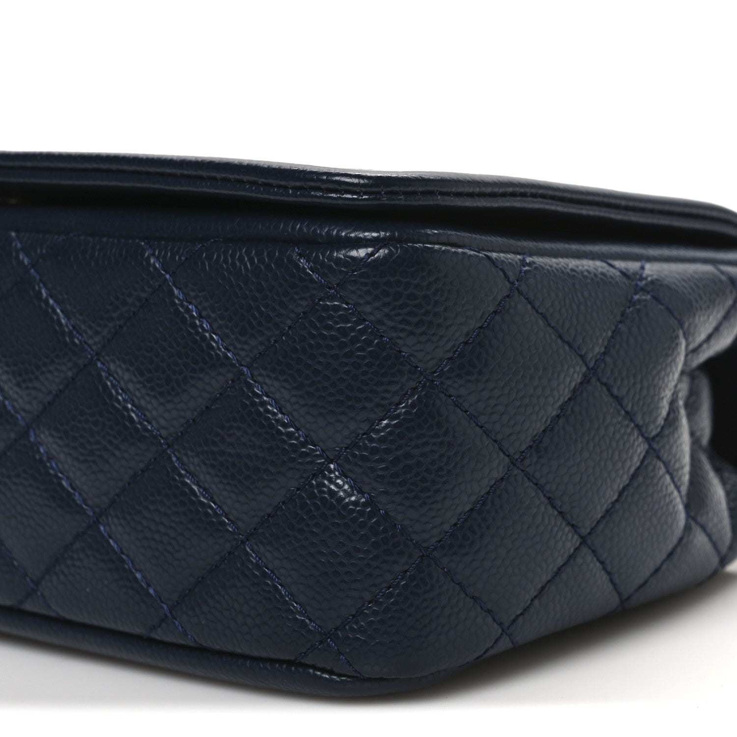 Chanel Caviar Medium Timeless CC Flap Navy Blue 10 of 10