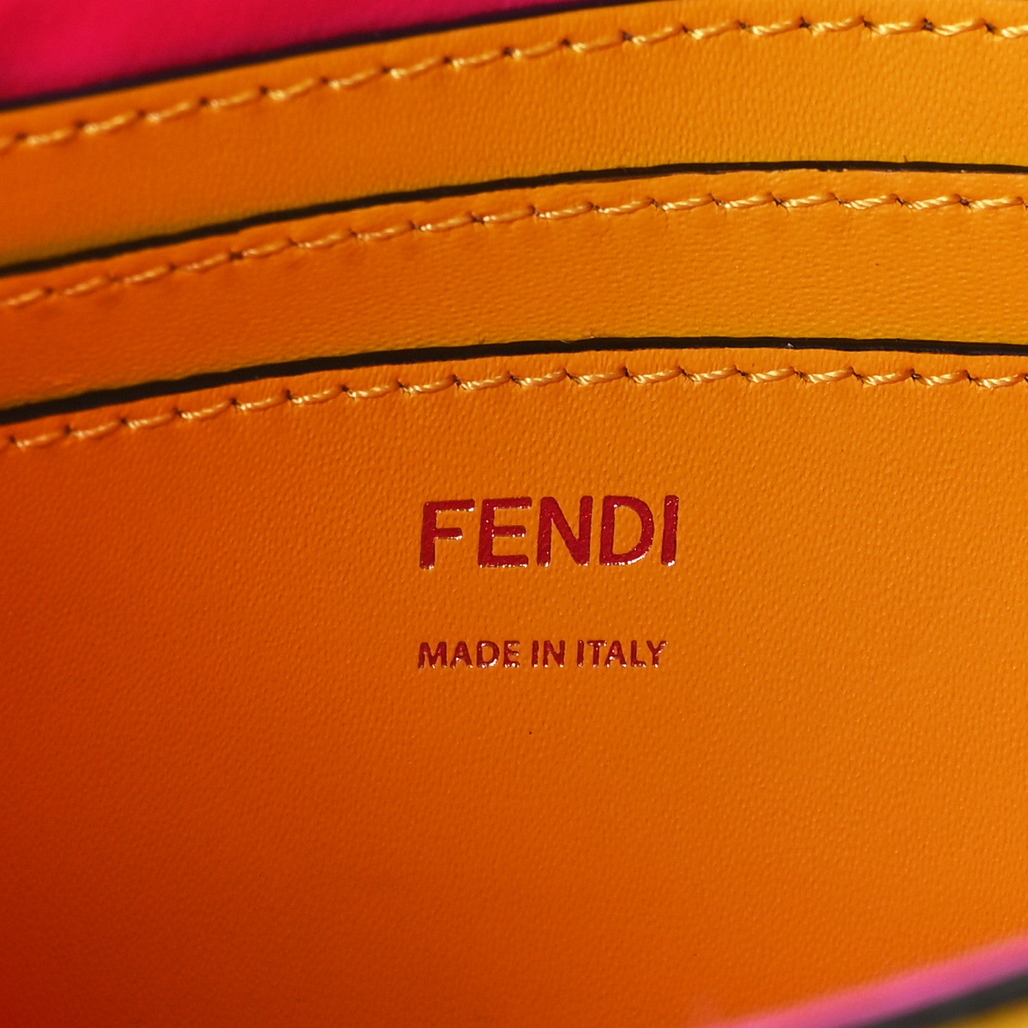 Fendi X SARAH COLEMAN Glazed Canvas Vitello King FF Vertigo Mini