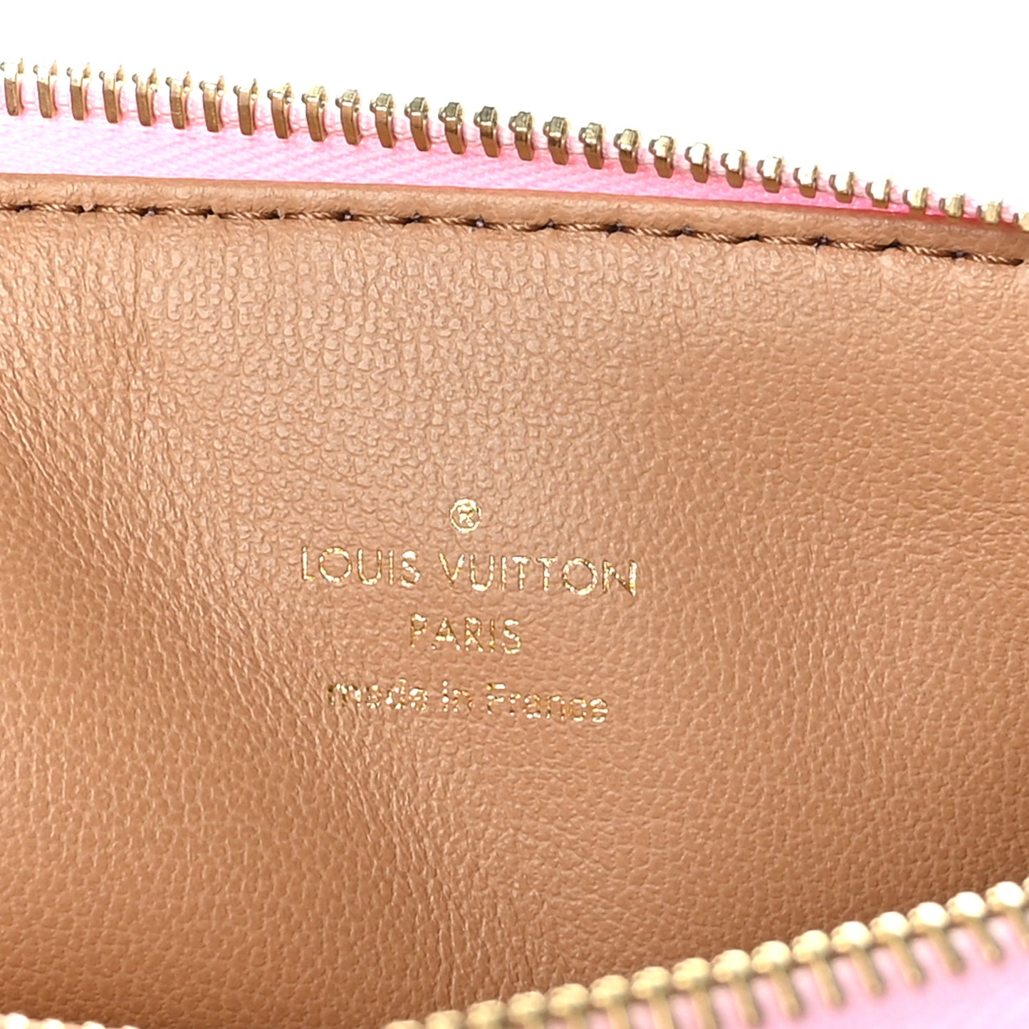 Lambskin Embossed Monogram Coussin PM Rose Bonbon