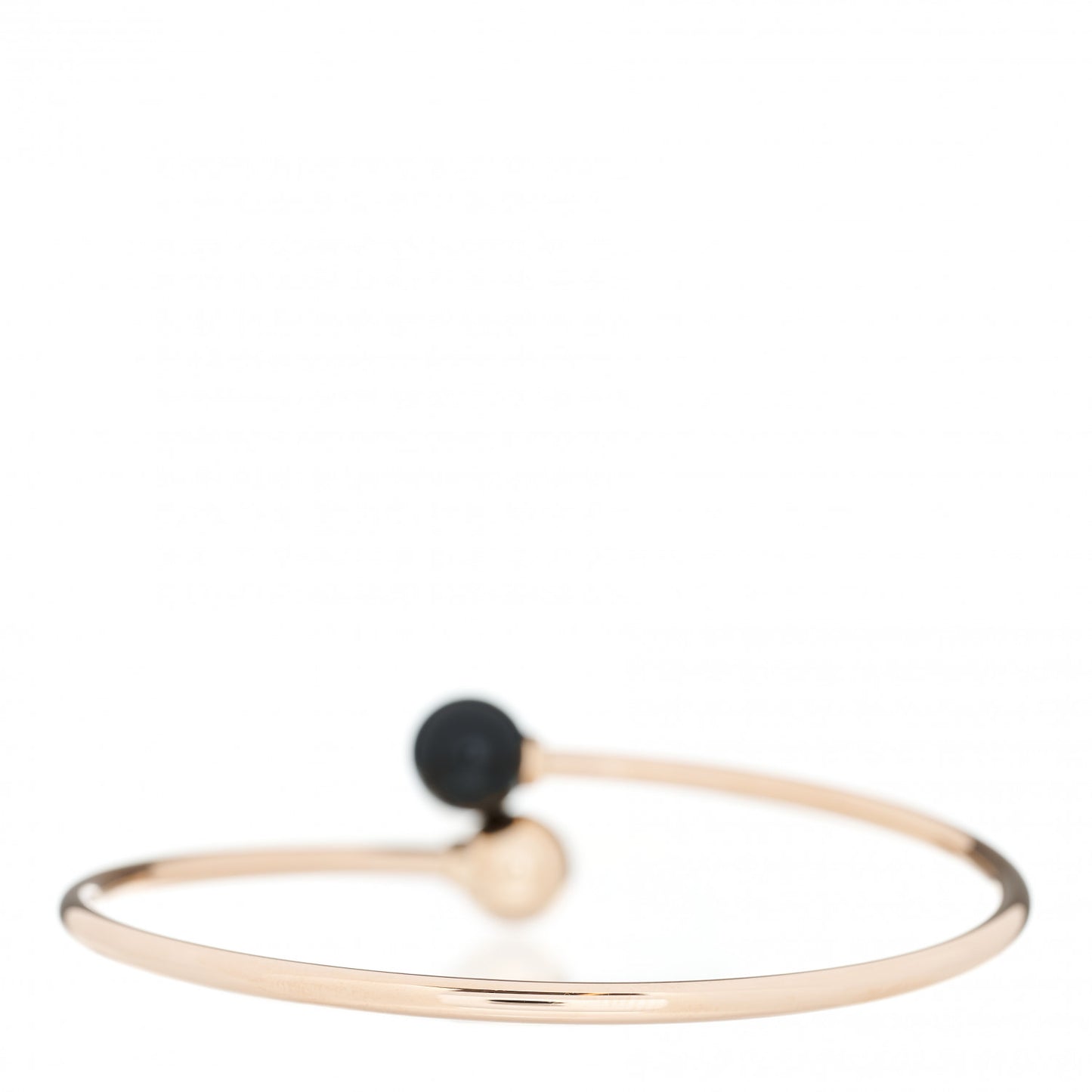 18K Rose Gold Black Onyx 8mm HardWear Ball Bypass Bracelet