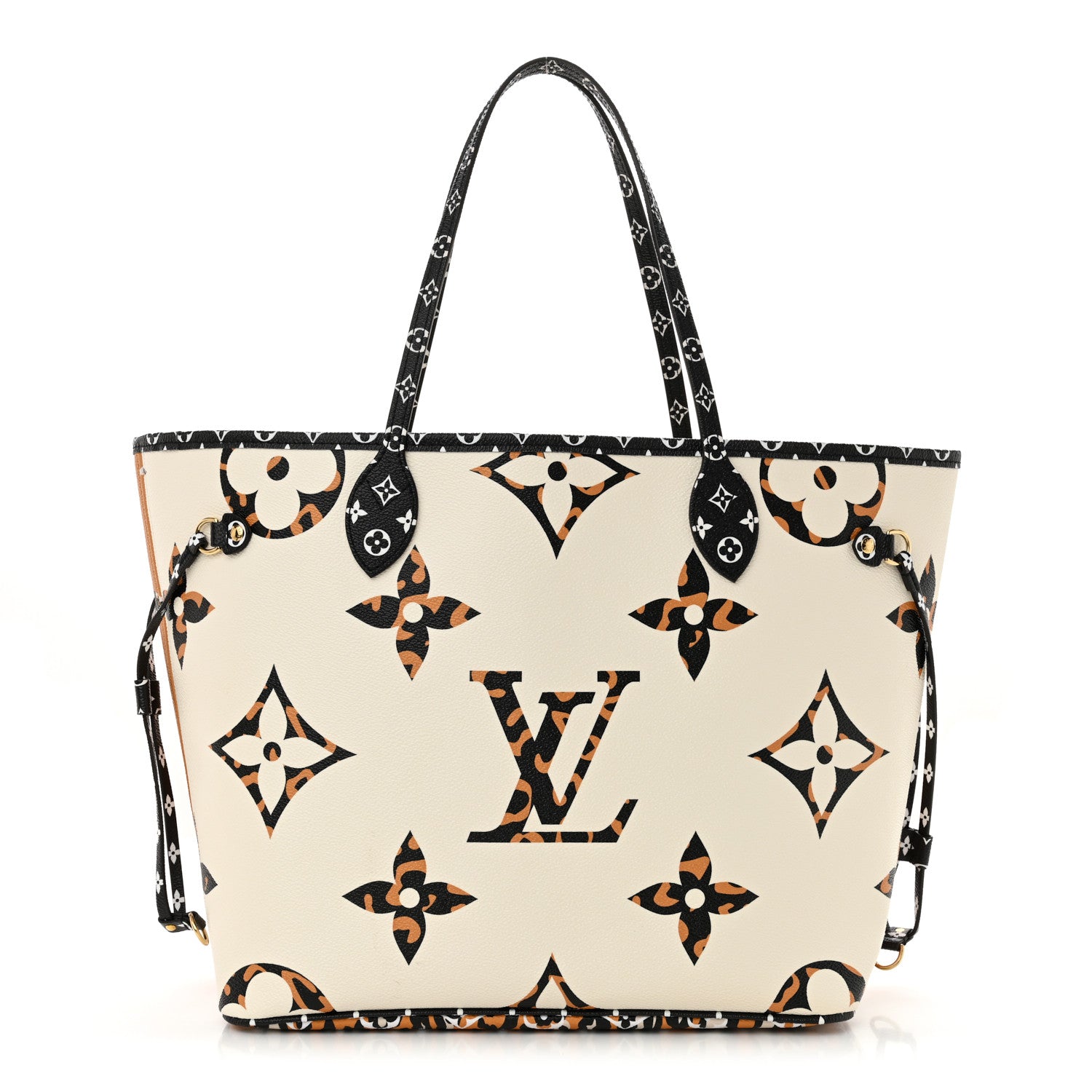 Louis Vuitton Monogram Giant Jungle Neverfull MM Ivory 1 of 12