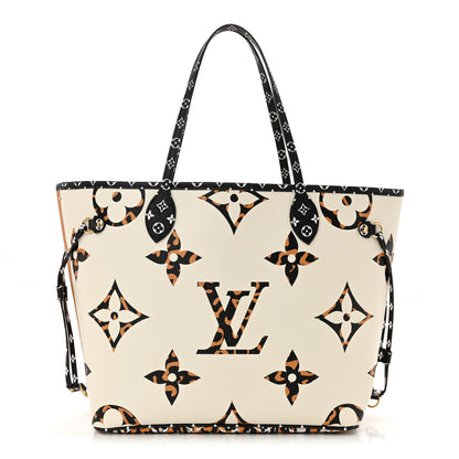 Louis Vuitton Monogram Giant Jungle Neverfull MM Ivory 1 of 12