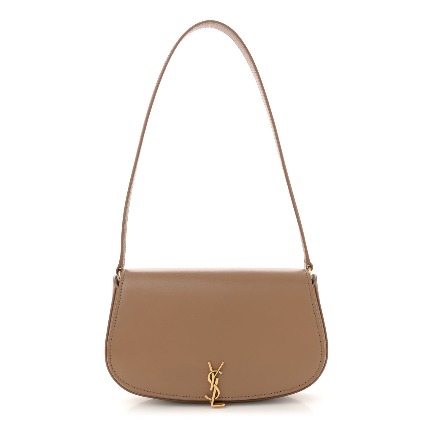 Box Calfskin Mini Voltaire Shoulder Bag Dark Cork