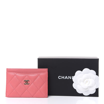 Chanel Shiny Caviar Quilted Card Holder Pink 9 of 9