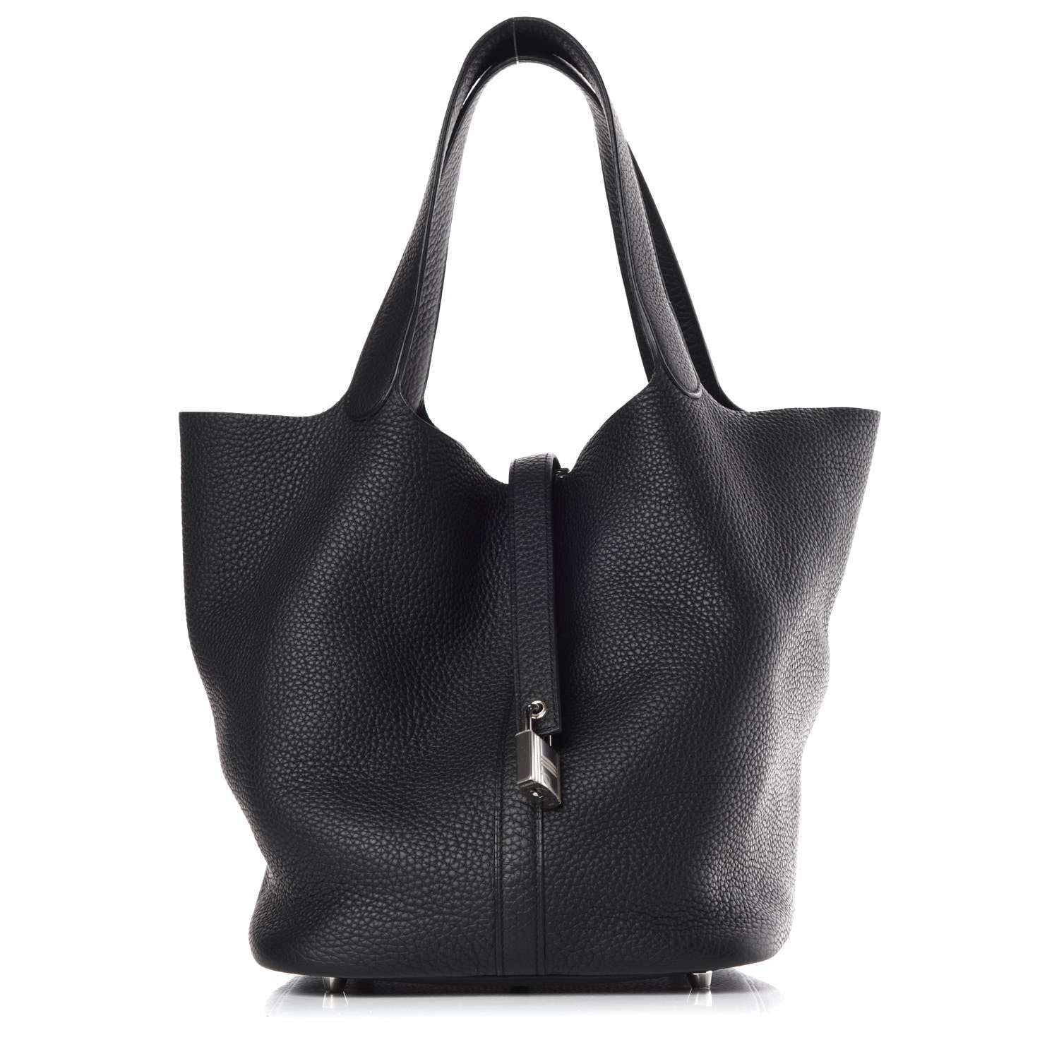 Hermes Taurillon Clemence Picotin Lock 26 GM Black 1 of 9