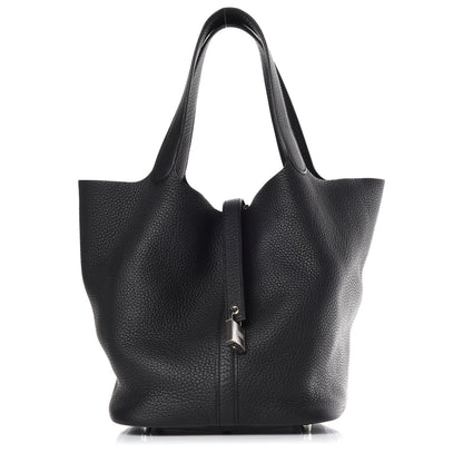 Hermes Taurillon Clemence Picotin Lock 26 GM Black 1 of 9
