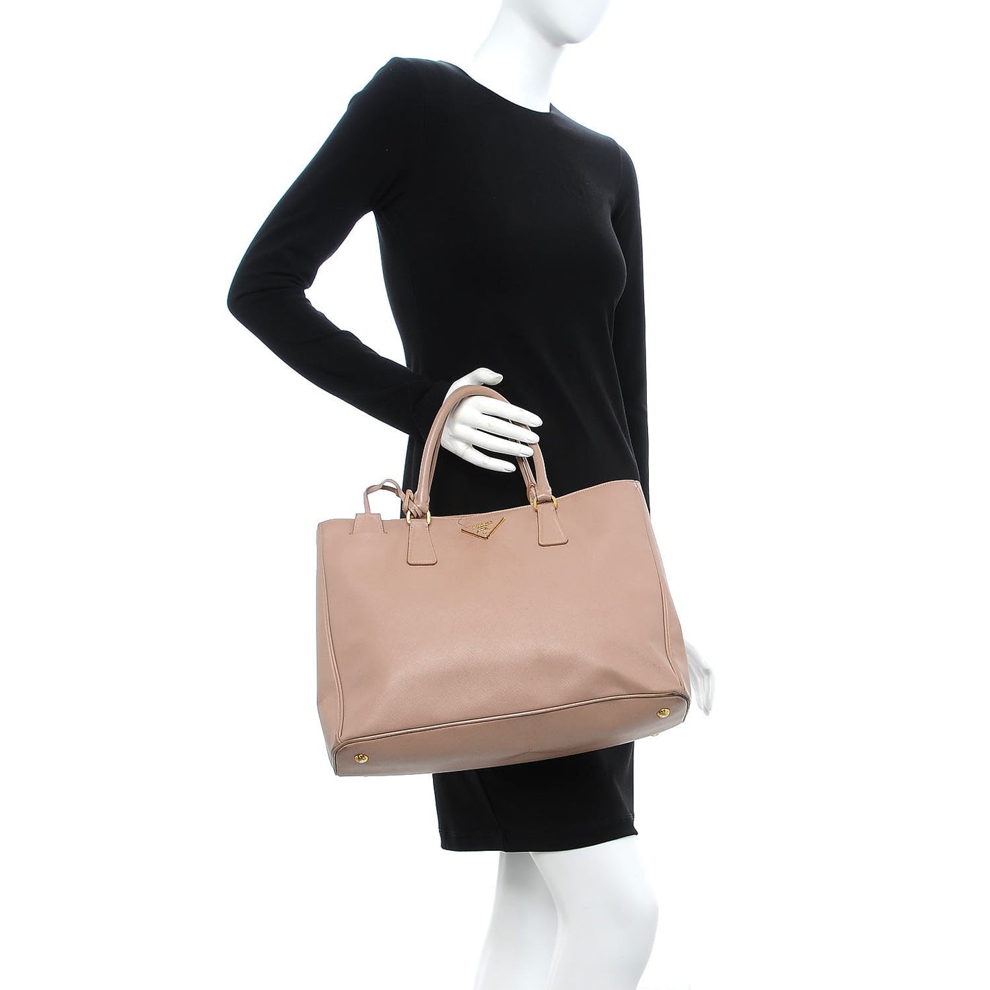 Saffiano Lux Large Tote Cammeo